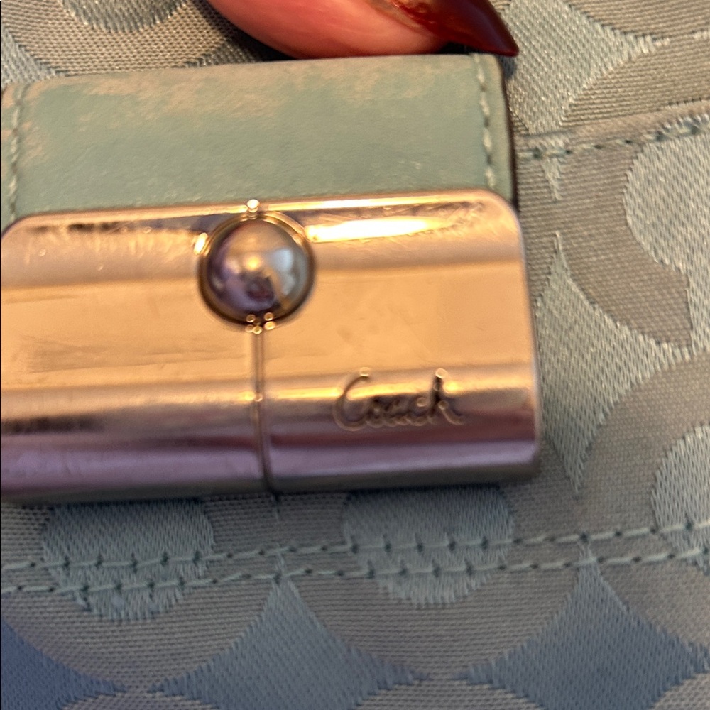 Coach Teal Crossbody Bag - Picture 2 of 5